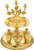Orthodox Vigil Set, Triple Candlestick with Chalice