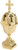 Needzo Brass Incense Burner with Cross Finial - High Polished, Catholic Church Supplies, 8 3/8" Height