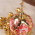 Orthodox Hanging Incense Burner, Gold Plated Zinc Alloy Thurible Censer with Bells and Enamel Floral Design, 6.5" Byzantine Liturgical Censer for Church Rituals