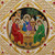 Handmade Gold Embroidered Religious Icon Patch with Beads for Sacred Vestments and Church Decorations
