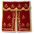 Premium Gold Metallic Thread Zardozi Work Velvet Church Banner Wheat Grapes Hand Embroidered Altar Cover Cloth