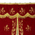 Premium Gold Metallic Thread Zardozi Work Velvet Church Banner Wheat Grapes Hand Embroidered Altar Cover Cloth