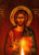 Christian Iconostasis with Jesus Christ, Handmade Mount Athos Orthodox shrine with Our Lord,Byzantine altar wall hanging wood plaque