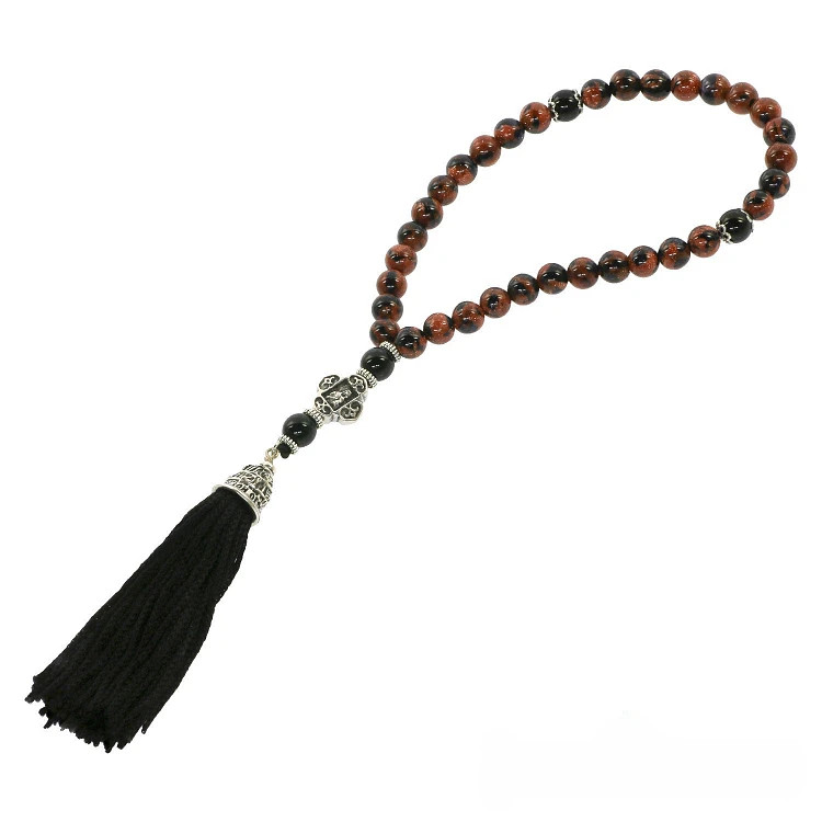Prayer Rope with 33 Goldstone Beads