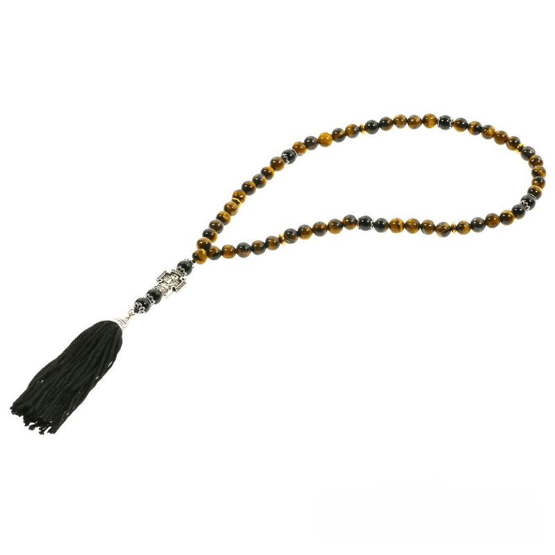 Prayer Rope with 50 Tiger Eye Beads