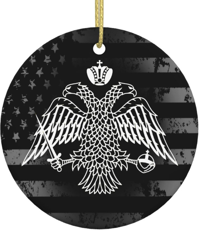 The Greek Orthodox Church Flag Ceramic Ornaments Hanging