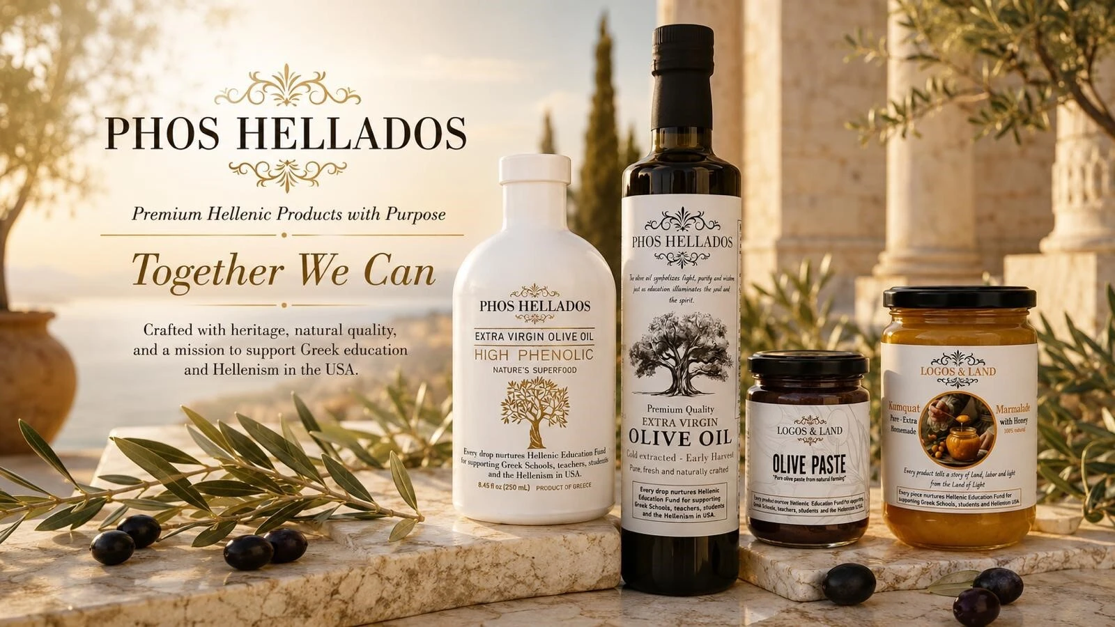 Phos Hellados — Premium Hellenic Products with Purpose