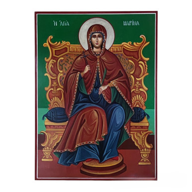 Wooden Iconography of Saint Marina - Orthodox Marketplace