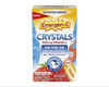 This high-quality product image features the front of the Emergen-C Crystals Strawberry Burst retail box. The packaging highlights the "NEW" popping crystal formula designed for On-The-Go Immune Support without the need for water. Key visual callouts include:

High Potency Formula: Prominently displays 500 mg of Vitamin C.

Essential Nutrients: Lists Zinc, B Vitamins, and Antioxidants as core components of the dietary supplement.

Usage Graphic: Features a "Pour in your mouth, feel the pop" icon, demonstrating the unique delivery method.

Quantity: States the box contains 28-0.14 OZ (4g) stick packs.