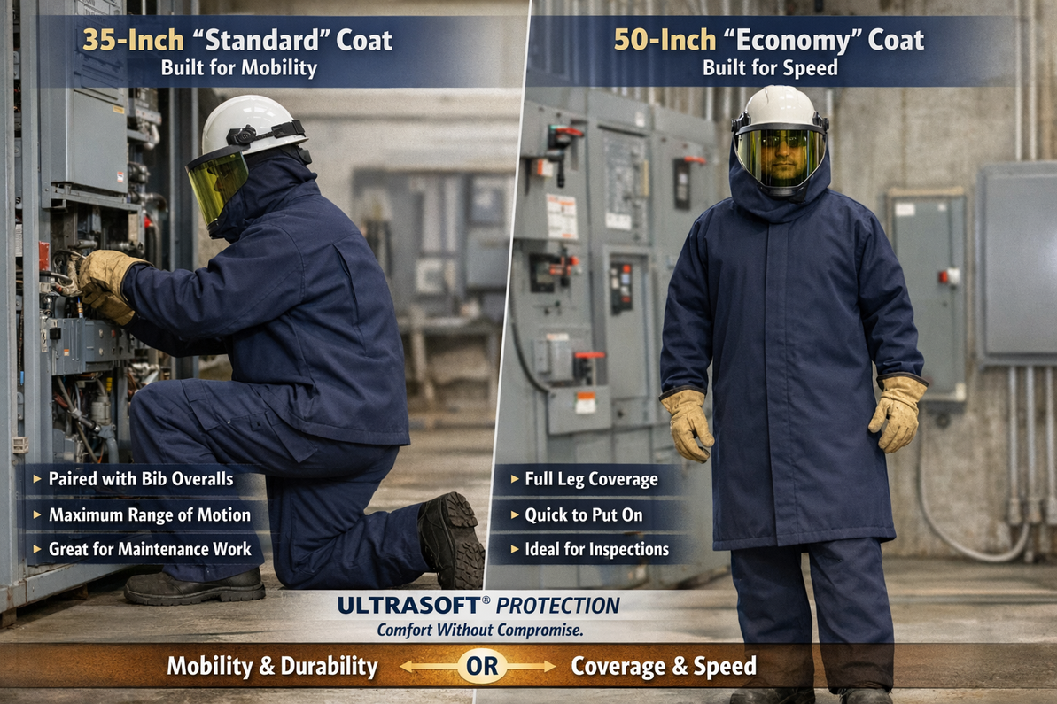 The Long and Short of It: Choosing Between 35" and 50" Arc Flash Coats
