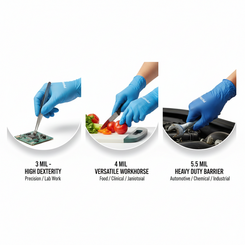 Beyond "One Size Fits All": Matching Glove Mil-Thickness to Your Specific Task