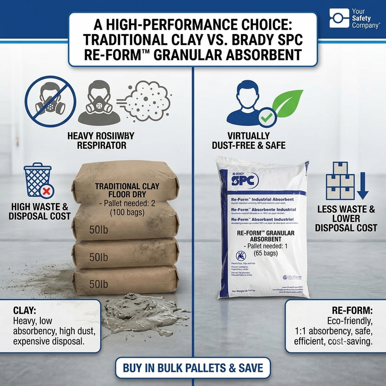 Beyond Clay: Why Re-Form Granular is the Smarter Choice for Industrial Spill Cleanup