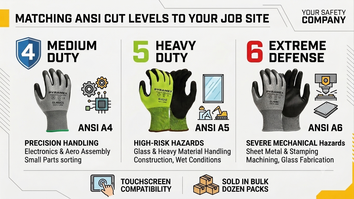 Choosing the Right Cut-Resistant Gloves: How to Match ANSI Ratings to Your Job Site