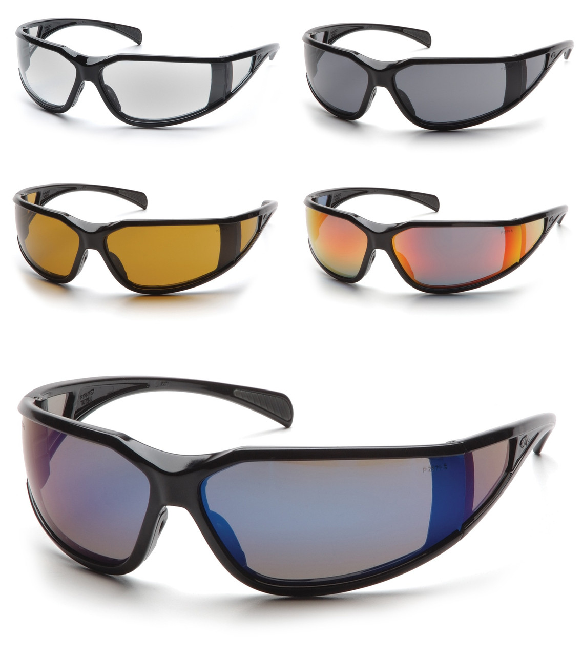 Pyramex Exeter H2X Anti-Fog Safety Glasses | Mirror Lens Options