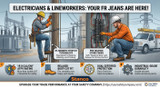 Why Electricians and Line Workers Are Switching to Stanco™ FRC1512 Memory Stretch Jeans