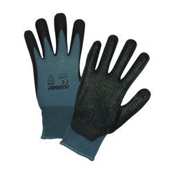 PosiGrip® Seamless Knit Nylon Glove with Nitrile Coated Foam Grip on Palm & Fingers - Micro Dotted Grip