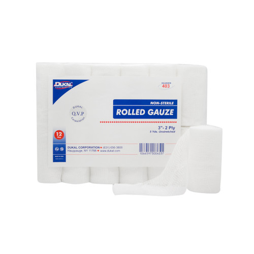 Rolled Gauze 3" x 5 yd 2-Ply, Non-Sterile