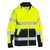 Yellow ANSI Type R Class 3 Full Zip Hooded Sweatshirt with Sherpa Lining