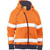 Orange ANSI Type R Class 2 Women's Contoured Full Zip Hooded Sweatshirt with Sherpa Lining