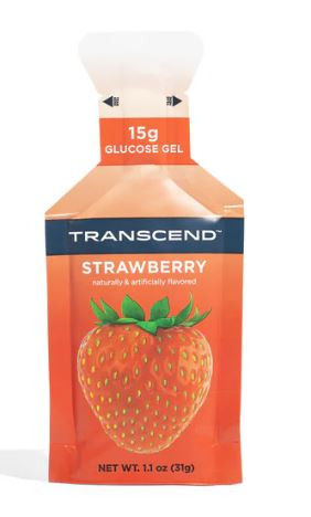 Transcend 15g Glucose Gel – Strawberry (Individual Pouch)