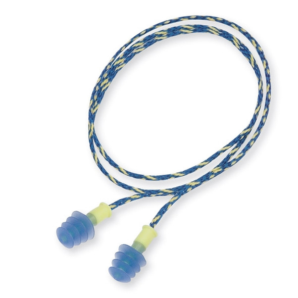 Honeywell Howard Leight®/Fusion® Flange Molded Thermoplastic Elastomer Corded Earplugs (Hear Pack)
