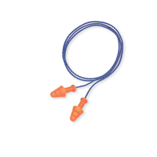 Honeywell Howard Leight®/SmartFit® Flange Thermoplastic Elastomer Corded Earplugs (Hear Pack) With Nylon Cord