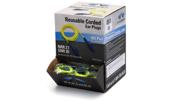 Pyramex Reusable Corded Earplugs RP2001