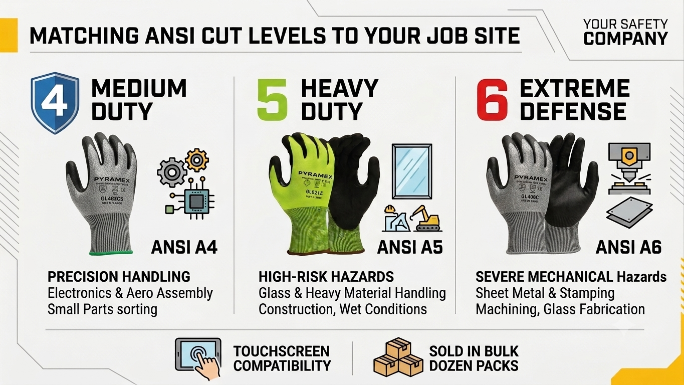 Choosing the Right Cut-Resistant Gloves: How to Match ANSI Ratings to ...