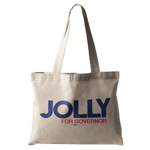 Jolly For Governor (Natural Canvas Tote)