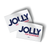 Jolly For Governor (6" x 4" Vinyl Sticker -- Pack of Two!)
