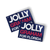 Jolly Graham For Florida (6" x 4" Vinyl Sticker -- Pack of Two!)