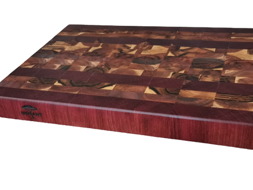 Purple Heart And Acacia End Grain Chopping Board