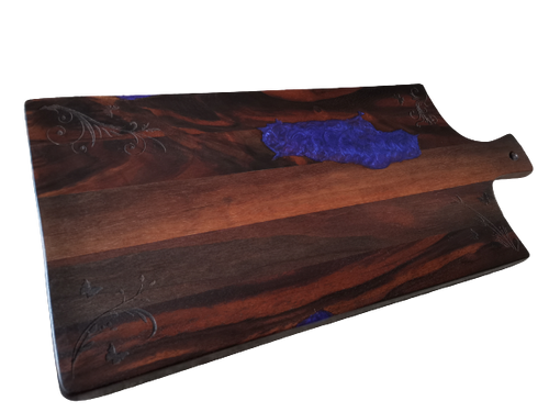 Mopane Walnut Purple Serving Board