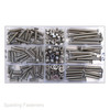 Assorted M5 Metric A2 Stainless Countersunk Pozi Machine Screws, Nuts & Washers