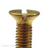 No.8 Brass Countersunk Slotted Head Woodscrews