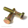 M12 Metric Yellow Zinc Plated Steel Hexagon Head Bolts With Shank