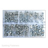 105 Assorted Zinc Plated Metric Spyder Jack Nuts