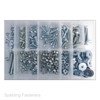 Assorted M5 Metric Zinc Hex Head Set Screw Fully Threaded Bolts, Nuts & Washers