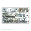 Assorted Table 3 Light Zinc Plated Imperial Flat Washers
