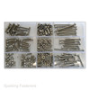 Assorted Metric M3 Stainless Pan Pozi Machine Screws with Nuts & Washers