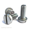 1/4"-20 UNC A2 Stainless Steel Pan Slotted Head Machine Screws