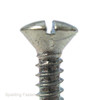 No.6 Zinc Plated Steel Raised Countersunk Slotted Head Self Tapping Screws