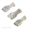 6.3mm Female Spade Uninsulated Crimp Terminals Standard or Locking Tab