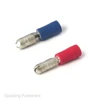 Part Insulated Bullet Crimp Terminals 4mm & 5mm Red Blue YellowGauge