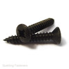 No 10 (4.8mm) Black Raised Countersunk Pozi Self Tapping Screws