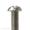 2BA Zinc Plated Steel Round Slotted Head Machine Screws