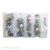 Assorted Metric Pronged Zinc Plated Steel Tee Nuts