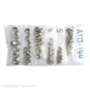 Assorted Metric Stainless Serrated Flange Nuts