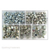 Assorted UNC H.T Zinc Plated Nyloc Nuts