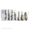 Assorted Zinc Round Flat Clips / Starlock Washers 2.4 To 10mm